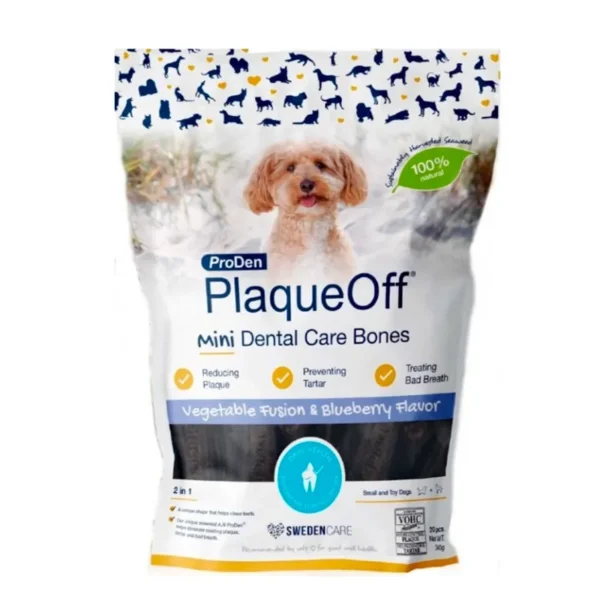 Plaqueoff dental bones mini arandanos perro 340grs