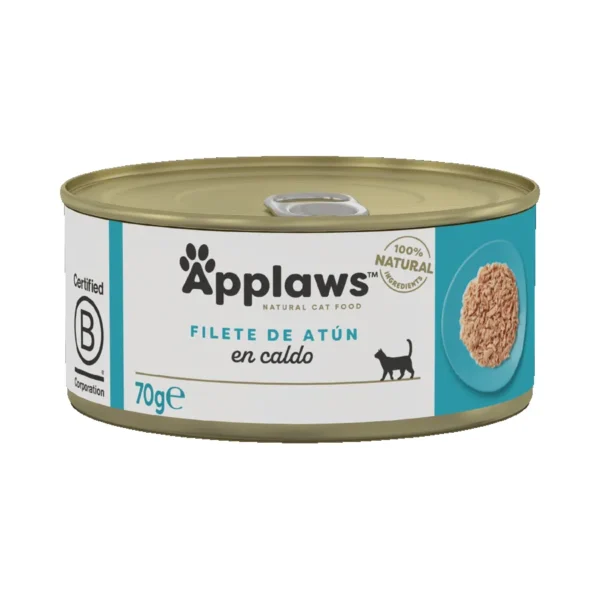 Applaws cat lata filete atún 24x70 gramos - alimento húmedo natural para gatos con ingredientes de calidad y pesca sostenible