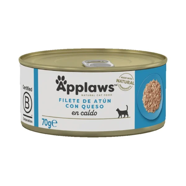 Applaws cat lata atún con queso 24x70gr - alimento natural y saludable para gatos