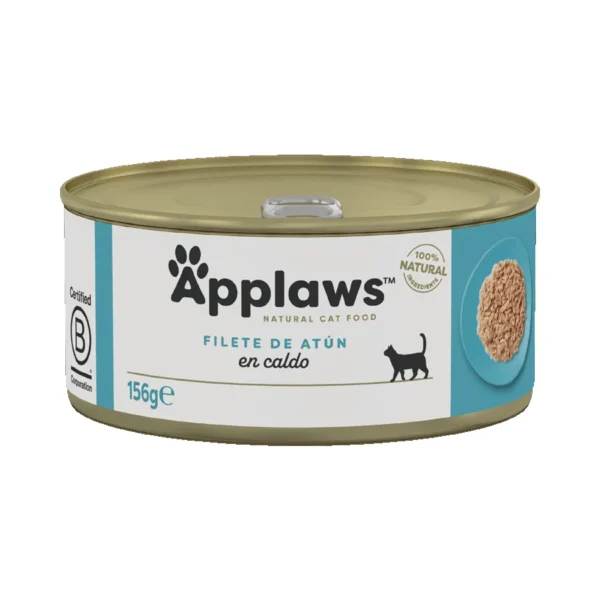 Applaws cat lata filete atún 24x156 gramos - alimento húmedo natural y sostenible para gatos exigentes