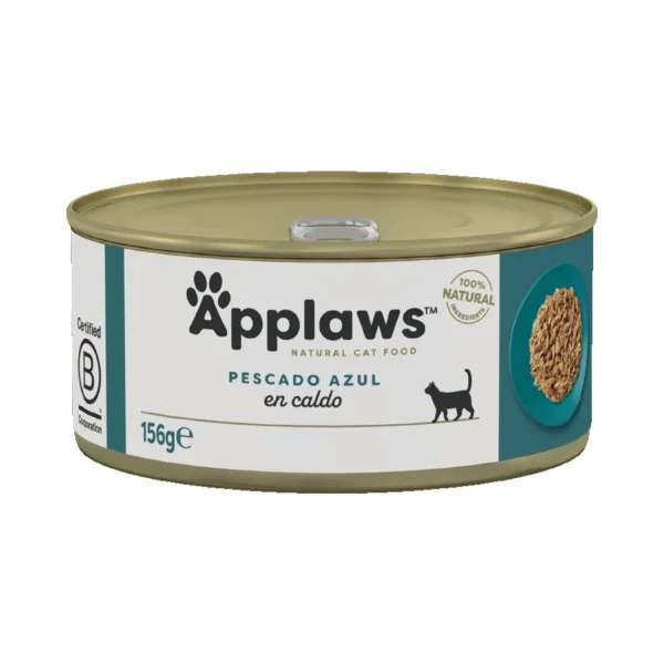 Applaws cat lata pescado 24x156gr: comida húmeda natural y sostenible para gatos, rica en proteínas y omega-3