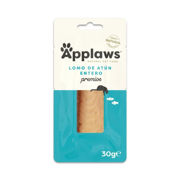 Applaws cat snack lomo de atún 12x30g - snack húmedo y saludable para gatos