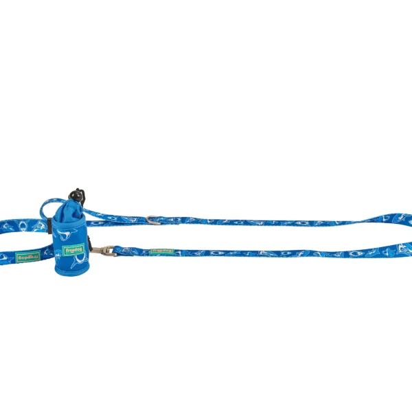 Tirador freedog blue shark 10mm x 120cm t-xs para perros pequeños