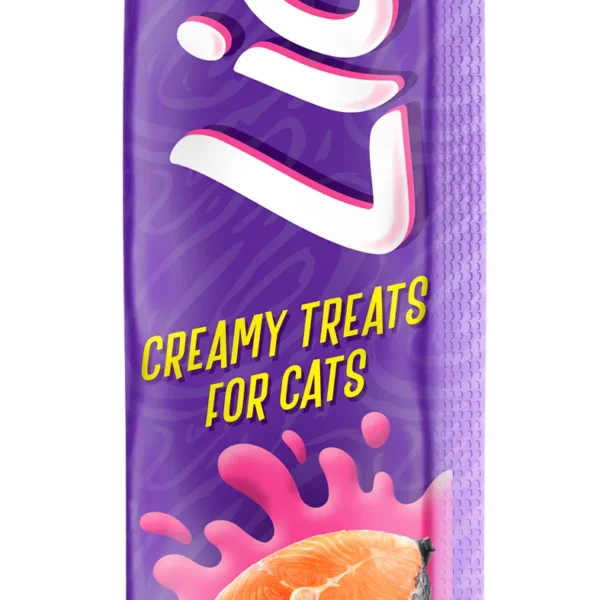 Snack saludable para gatos dr. zoo licks sabor salmón - pack 12x4x15gr