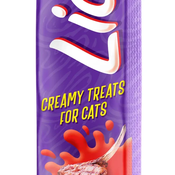 Snack saludable para gatos dr. zoo licks sabor cordero - pack 12x4x15gr