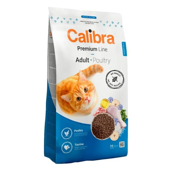 Calibra cat premium adulto carne de ave 10kg - alimento seco y saludable para gatos