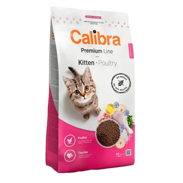 Calibra cat premium kitten alimento seco de carne de ave 10kg - nutrición saludable para gatos