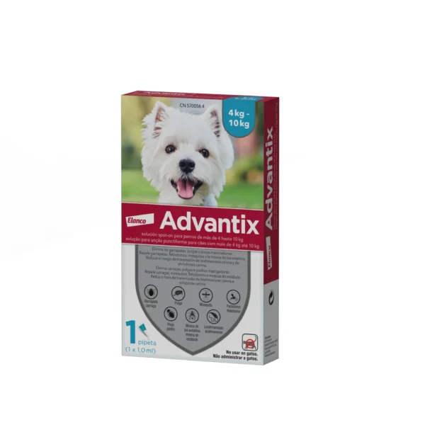 Advantix 1 pipeta 1,0ml 4-10kg
