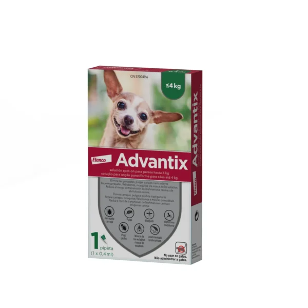 Advantix 1 pipeta 0,4ml 0-4kg