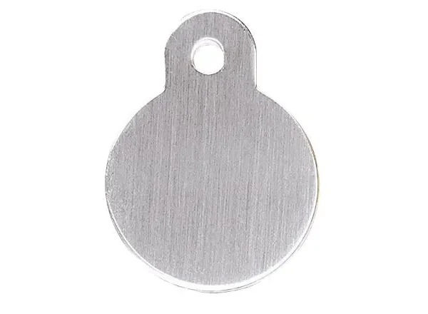 Placa círculo pequeño de cromo cepillado: elegancia y durabilidad