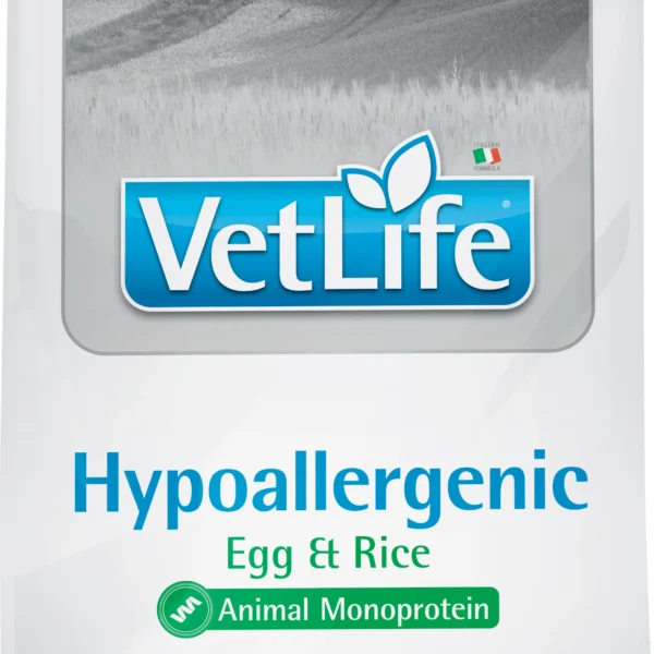 Pienso hipoalergénico para perros farmina vet life huevo 2kg - salud y nutrición