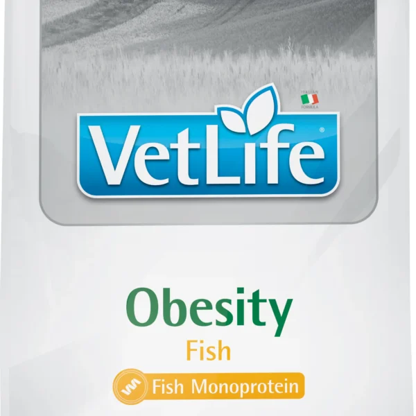 Alimento farmina vet life nat dog obesity pescado adulto 2kg: control de peso para perros