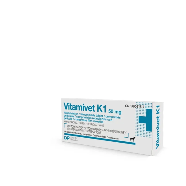 Vitamivet k1 50mg recubiertos c/pelicula tablets 14cpd (ndr)