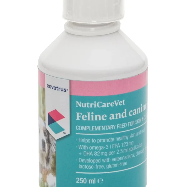 Nutricarevet supl. liq.o piel pelo perro gato 250ml covetrus