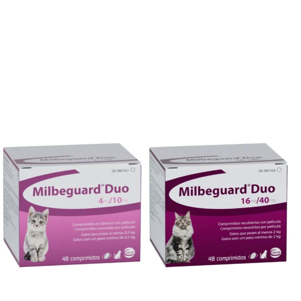 Milbeguard duo 16/40 48 cpd gatos >2kg