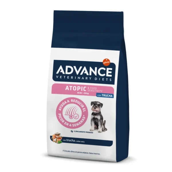 Pienso advance diets para perros atópicos mini 3kg - alivio de alergias