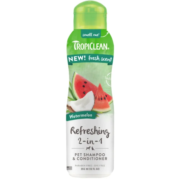 Tropiclean watermelon refresh 2in1 shampoo conditioner 355ml