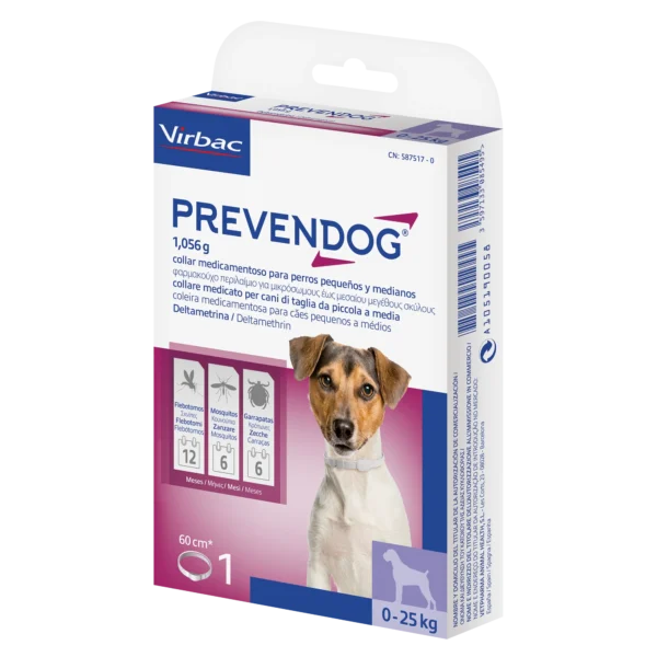 Collar antiparasitario prevendog 60cm para perros - protección efectiva