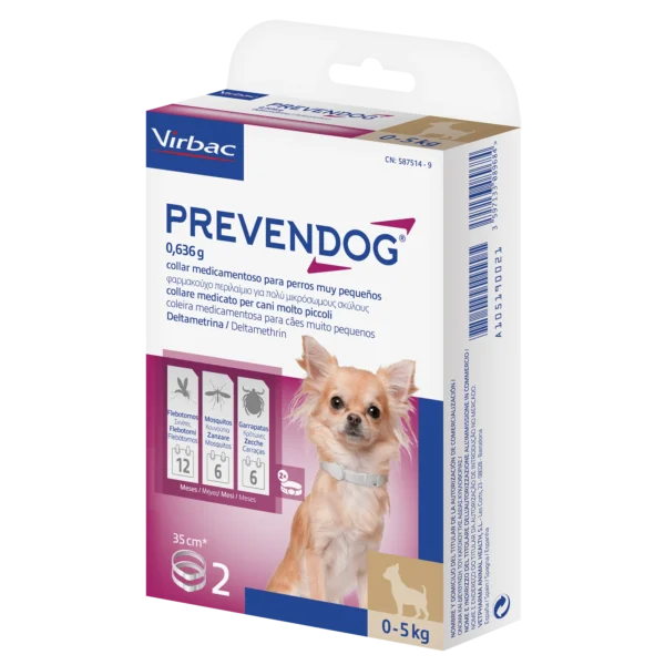 Collar antiparasitario prevendog 35cm 2uds: protección efectiva para tu mascota
