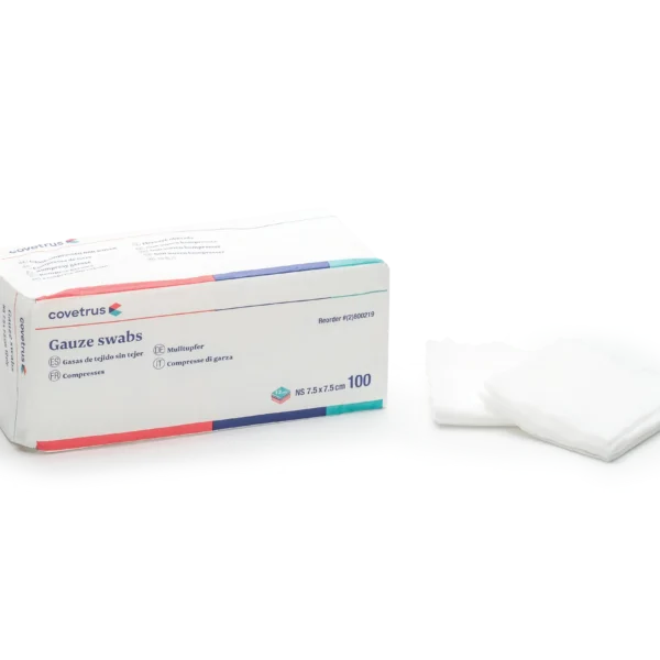 Gasas no esteril 12 pliegues 7,5 x 7,5cm 100ud covetrus