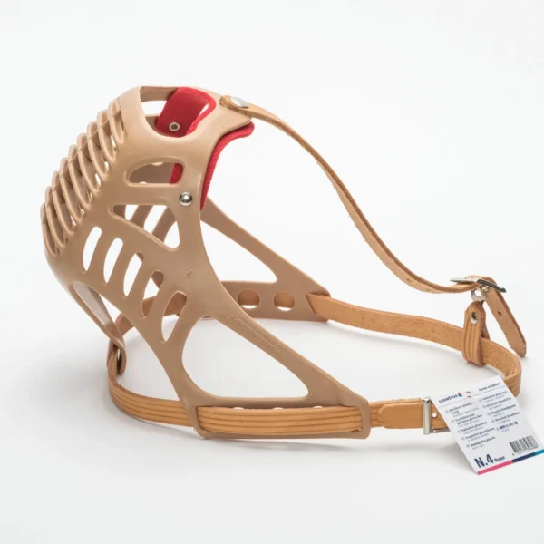 Bozal de plastico c/correa de cuero molosos talla:4 covetrus