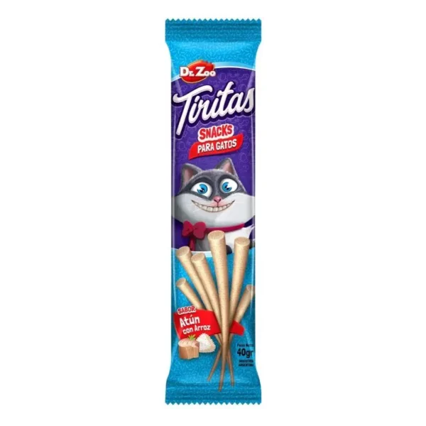 Dr zoo gato tiritu cocktail de camarón 24x40g - snack saludable para gatos