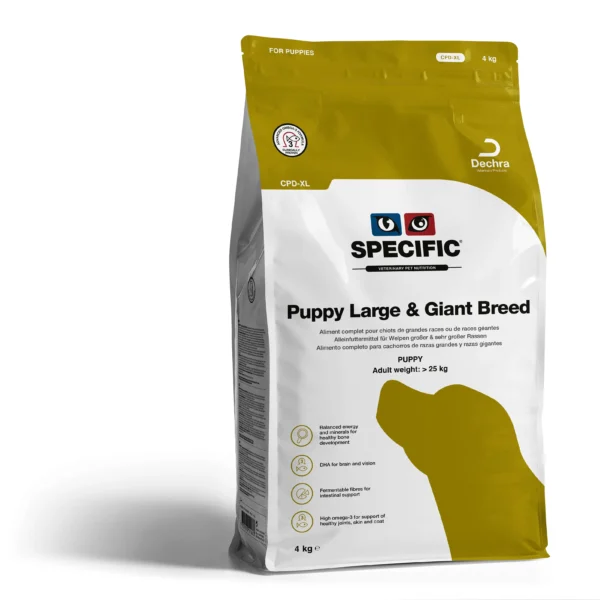 Prémiové krmivo pre šteniatka veľkých plemien, špeciálne pre psov, 4 kg