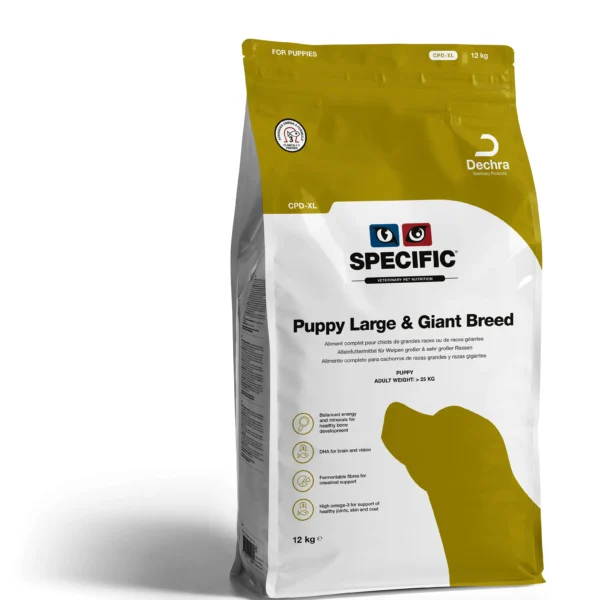 Alimento para cachorros de razas grandes specific canine comprimidos-xl 12kg - nutrición óptima para un crecimiento saludable