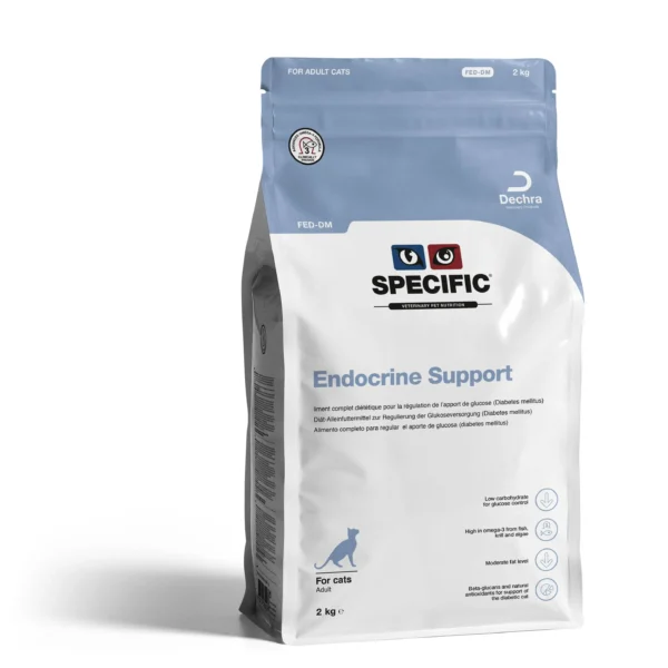 Alimento specific feline fed-dm 2kg: soporte endocrino para gatos