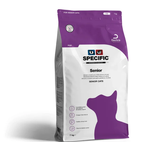 Alimento specific feline senior fgd 7kg: nutrición óptima para gatos mayores