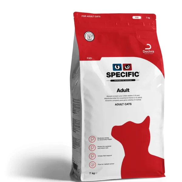 Pienso specific feline adult fxd 7kg: nutrición óptima para gatos adultos