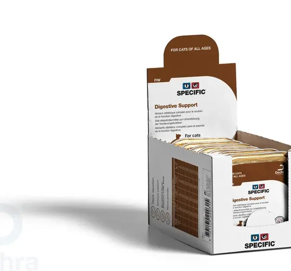 Alimento digestivo para gatos specific feline fiw 7x100gr: soporte óptimo y salud intestinal