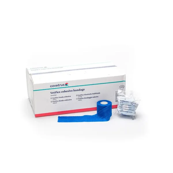 Venda cohesiva superior 5cmx4,5m azul covetrus