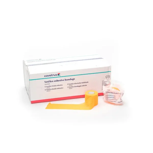 Venda cohesiva superior 5cmx4,5m naranja covetrus