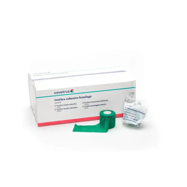 Venda cohesiva superior 7,5cmx4,5m verde covetrus