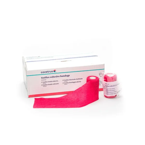 Venda cohesiva superior 7,5cmx4,5m rojo covetrus