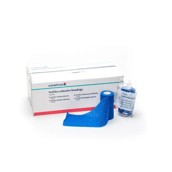 Venda cohesiva superior 10cmx4,5m azul covetrus