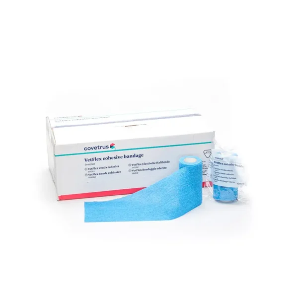 Venda cohesiva superior 10cmx4,5m azul claro covetrus