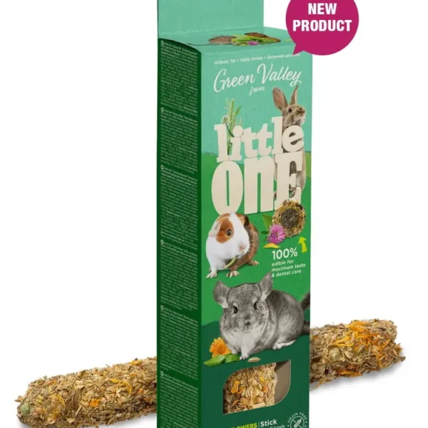 Littleone greenvalley stick s/cereal c/hierbas flor 8x160 gramos