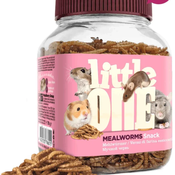 Littleone snack gusanos de harina 6x70 gramos