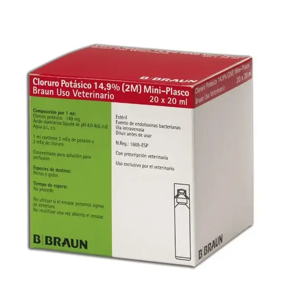 Cloruro potasico 14,9% 2m 20x20ml