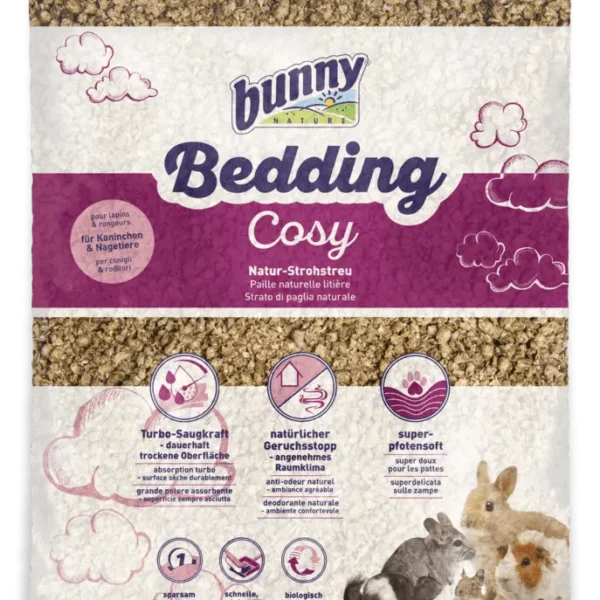 Bunny lecho cosy paja natural suave y absorbente 20lt