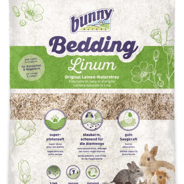 Bunny lecho de lino super suave 35lt