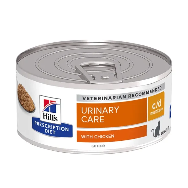 Comida para gatos hill’s hpd feline c/d: pack 24 latas 156g para salud urinaria óptima