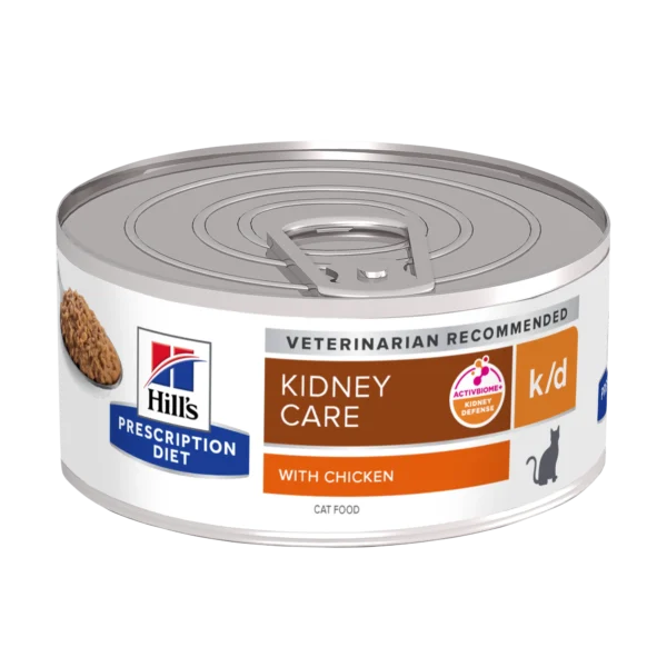 Comida para gatos hill’s hpd feline k/d pollo 24x156gr – nutrición renal especializada