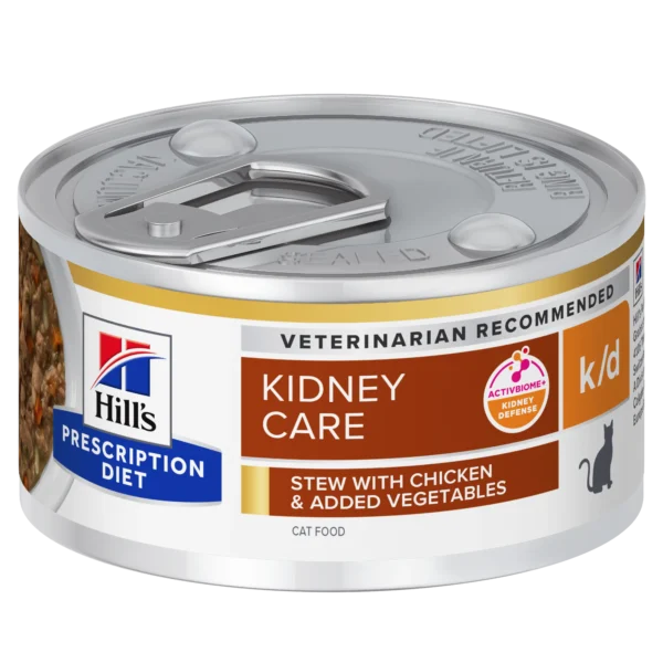 Compra hill’s hpd feline k/d: estofado de pollo y verduras 24x82g para la salud renal de gatos