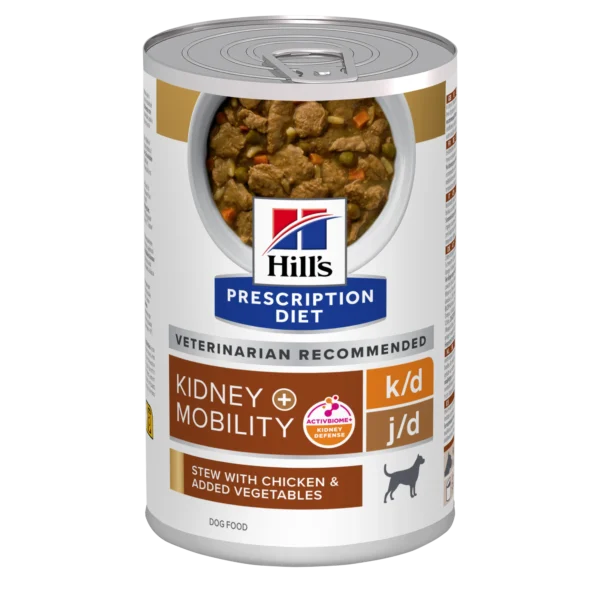 Comida para perros hill’s hpd k/d: estofado de pollo y verduras para salud renal y articular - pack 12x354g