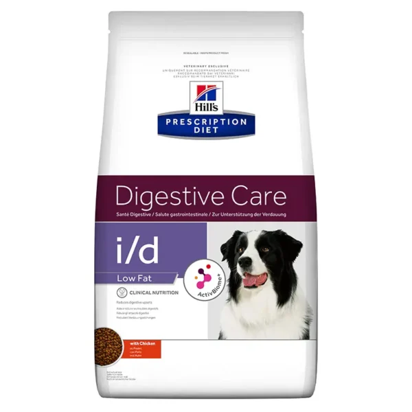 Pienso hill’s hpd canine i/d low fat 12kg: salud digestiva para perros