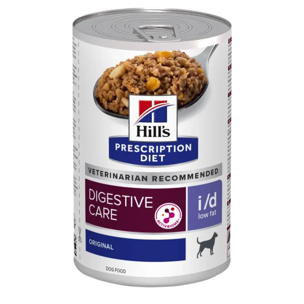 Comida baja en grasa para perros hill’s hpd canine i/d - pack 12x360 gramos: salud y nutrición óptima