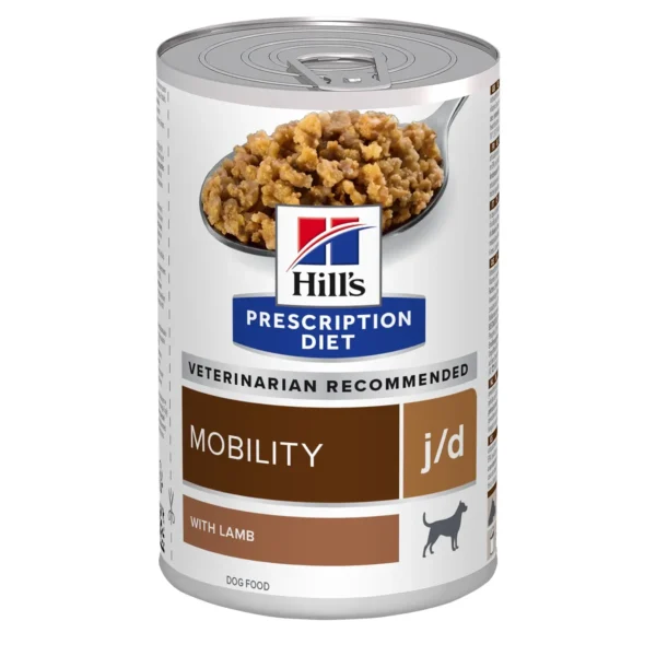 Comida para perros hill’s hpd j/d: salud articular y nutrición premium 12x370 gramos